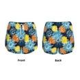 thumbnail image 3 of Yiaed Sunflowers Print Women's Running Shorts with Liner 3 Zipper Pockets Elastic Workout Athletic Gym Yoga Shorts-X-Large, 3 of 7