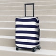 thumbnail image 4 of Cauagu Navy Blue And White Stripes Print Travel Luggage Cover,Travel Dust-proof Suitcase Cover Softside Suitcase Protector for 18-32inch,Not Included Suitcase, 4 of 8