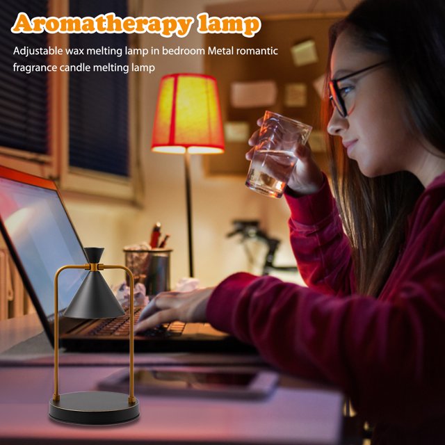 Lámpara De Noche Lámpara de vela de fusión retro Decoraciones de escritorio Difusor de dormitorio de luz ambiental LED