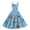 Light Blue, variant on Women 4th of July Dresses 50s 60s Vintage Sleeveless Star and Stripe Print Cocktail Swing Dress Retro Patchwork Midi Evening Dress Dark Blue S