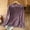 Purple, variant on Zedker Hanfu Shirts for Women Linen Casual Loose Long Sleeve V Neck Chinese Traditional Tops Red Plus XXL