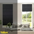 thumbnail image 3 of Yellow Blinds Cordless Blackout Roman Shade, Lexington Pebble - 23"W X 72"H, 3 of 7