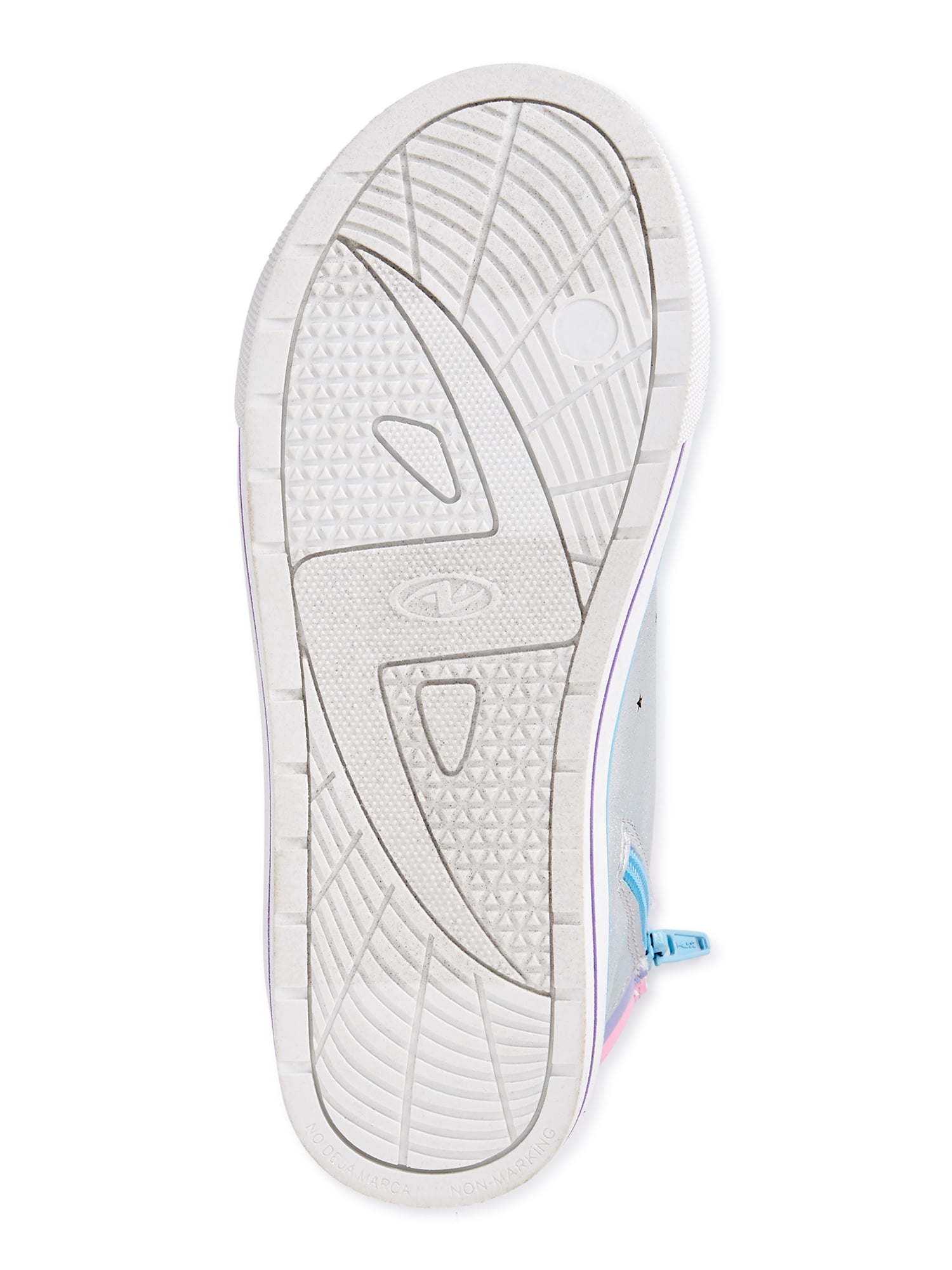 Athletic Works Little Girl & Big Girl Unicorn LightUp Hightop Sneaker, Sizes 13-5