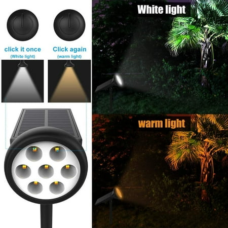 Solar Landscape Lights Solar Lights Outdoor 400 Lumens 3000K/6000K