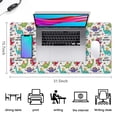thumbnail image 5 of Long Mouse Pads for Desk,Colorful Dinosaurs Birthday Text Pattern Desk Mats on Top Of Desks, Desk Mouse Pad Extra Large with 3mm Non-Slip Base and Stitched Edge for Gaming,Office,Work,Home 31.5"x15.7", 5 of 6