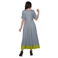 thumbnail image 3 of Moomaya Robe Kurti Tunique Longue Ligne A pour Femmes, Manches au Coude, Kurti Décontractée Imprimée, 3 of 5