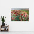 thumbnail image 2 of Florian Flowering Poppies Meadow Flowers Painting Extra Large XL Wall Art Poster Print, 2 of 3