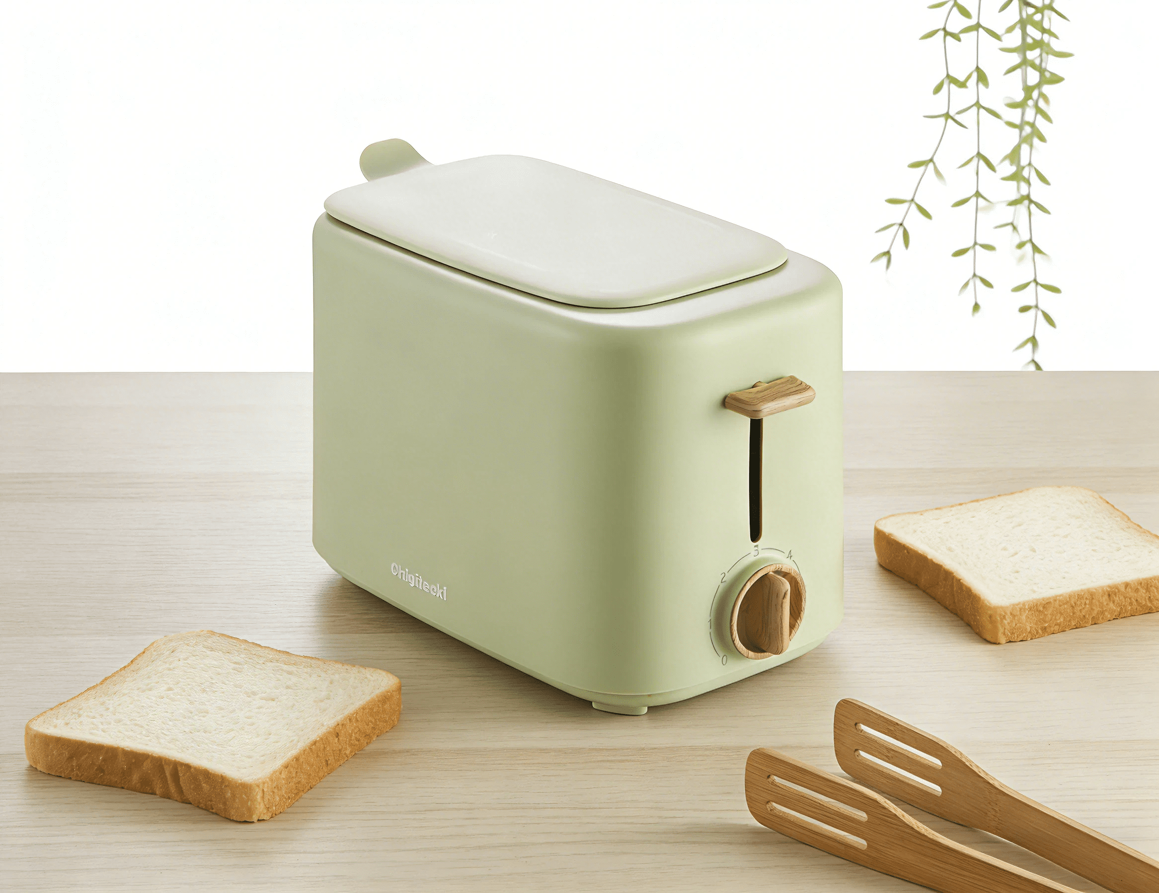 Compact Household 2-Slice Bread Toaster 700W, Extra Wide Slots, Removable Crumb Tray & Dust Cover for Easy Storage