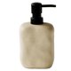thumbnail image 1 of Modern Ceramic Soap Dispenser, Beige Speckled Finish, Black Pump Top, Refillable Liquid Container for Bathroom Kitchen(440 ml), 1 of 5