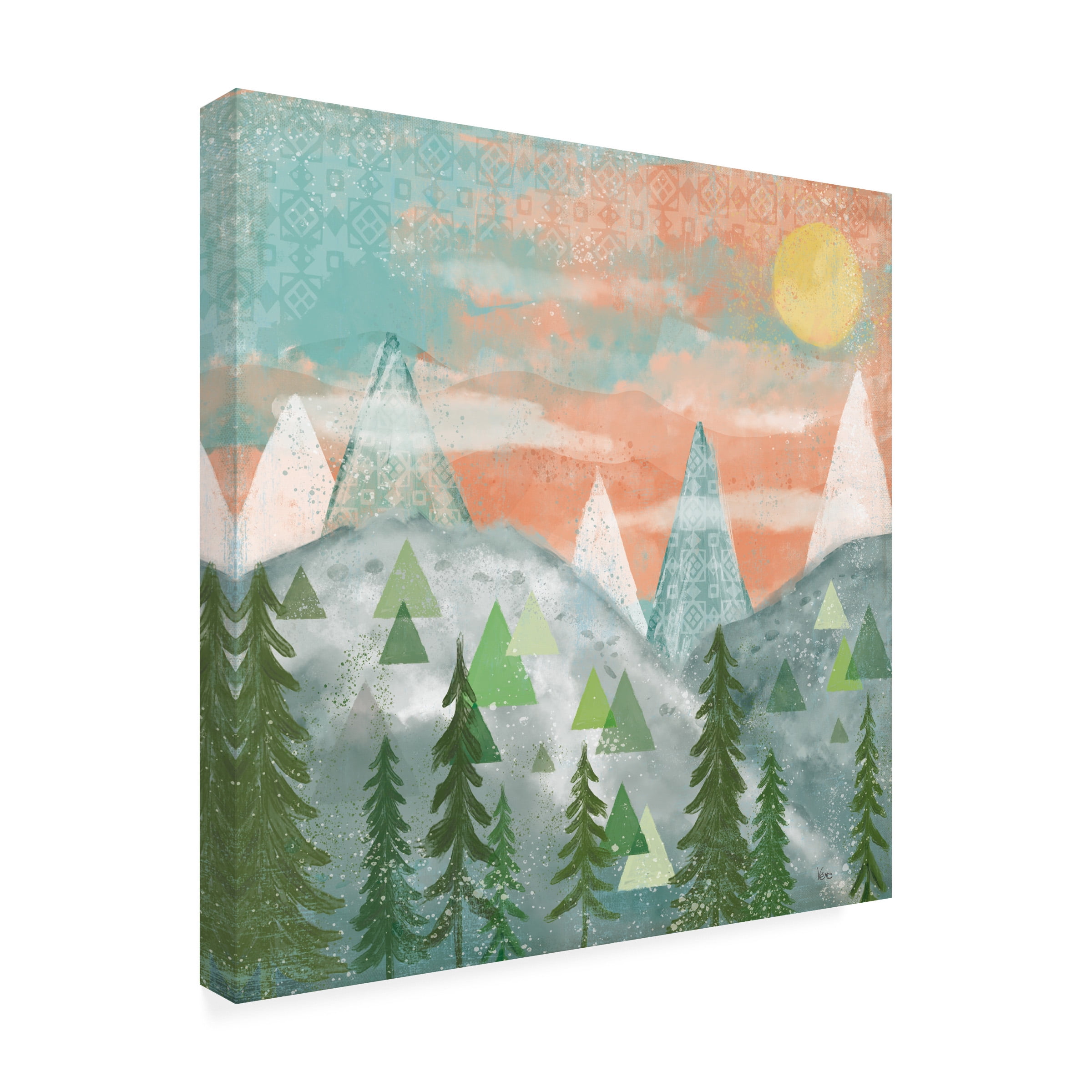 Veronique Charron 'Woodland Forest VII No Words' Canvas Art