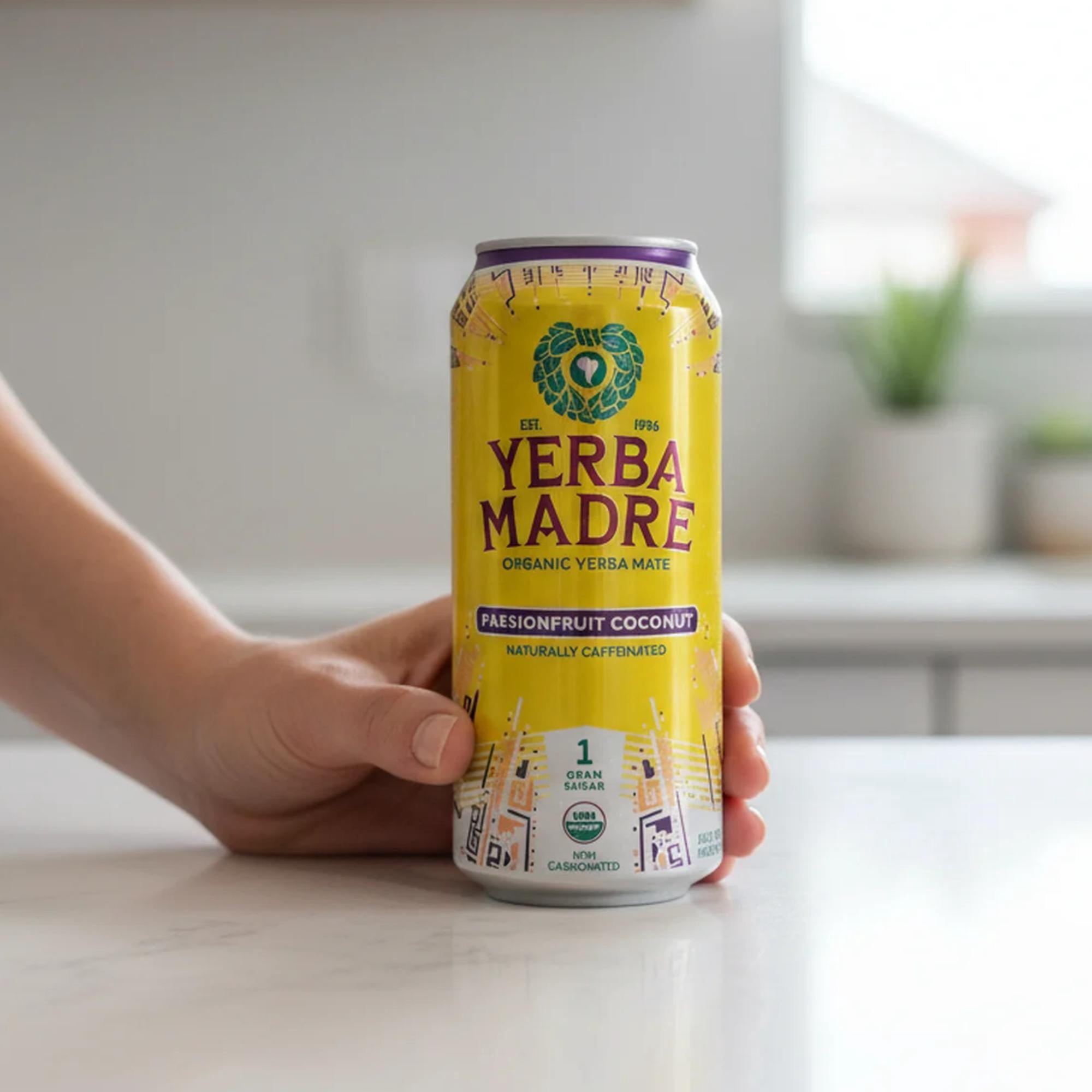 Guayakí Yerba Mate Passionfruit Coconut, 15.5oz Cans, 6-Pack