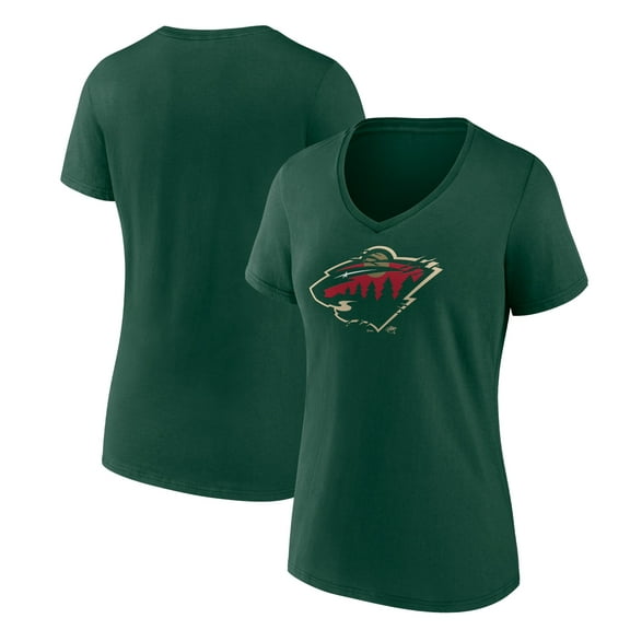 Women's Green Minnesota Wild Represent V-Neck T-Shirt