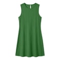 thumbnail image 5 of Lenpel Womens Summer Sleeveless Mini Dress Comfy Crew Neck Casual Loose Fit Tank Dresses Club Party Clothes, 5 of 7