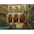 thumbnail image 3 of Obuchovsky, Yury 24x19 Black Modern Framed Museum Art Print Titled - Courtyard, 3 of 5