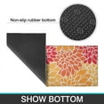 thumbnail image 6 of Orange Floral and Petal Pattern Kitchen Rugs Sets Of 2,Anti Fatigue Kitchen Mat Rugs Non Slip Washable,Decorative Kitchen Floor Mats for Kitchen,Sink,Laundry,17"x30"+17"x47", 6 of 7