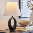 thumbnail image 3 of Better Homes & Gardens 14"H Matte Black Oval Ceramic Accent Lamp Base, 3 of 9