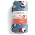 thumbnail image 3 of Christmas Throw Blanket (Blue - Puffer Coat & Sweater, Throw 50X70), 3 of 3