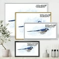 thumbnail image 4 of Designart 'Ancient Blue Jay Bird' Traditional Framed Canvas Wall Art Print, 4 of 5
