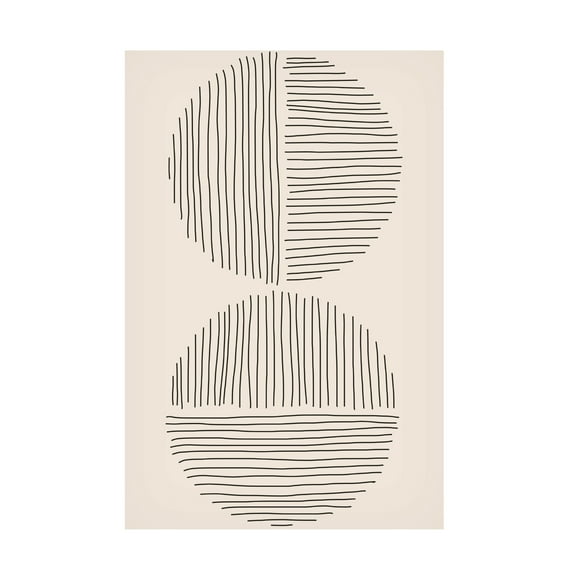 Trademark Fine Art jay stanley Minimal Circle Series 3 Canvas Wall Art