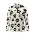 thumbnail image 4 of Yuyamidu Cute Dog Paw Long Sleeve Golf Shirts for Women Size M Comfy Workout Tops Athletic Tennis Shirts Lightweight Activewear Golf Clothes, 4 of 8