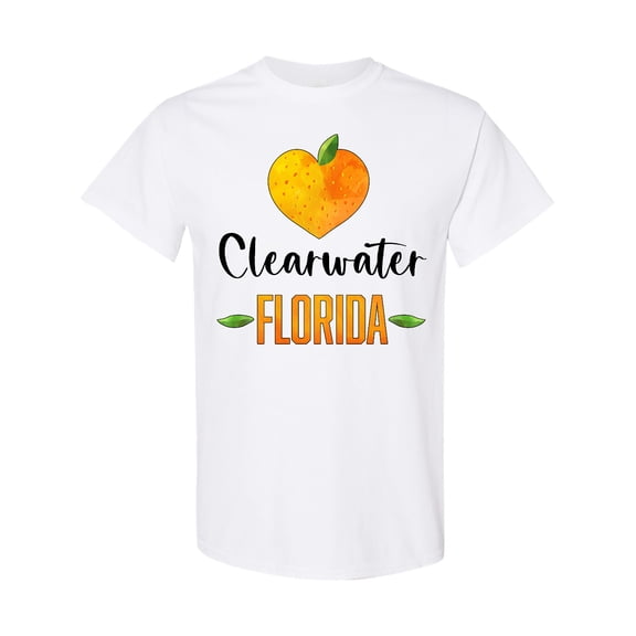 Inktastic Clearwater Florida Orange in Heart T-Shirt