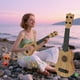 thumbnail image 5 of Ukelele de simulación directo de fábrica, guitarra de simulación para niños, puede tocar instrumentos musicales educativos de iluminación, juguetes musicales., 5 of 5
