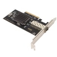 thumbnail image 1 of Carte SFP 10Gb, X8 Slot PCI E Carte Optique PCB Stable Simple I/O Virtualisation Large Compatible pour Bureau, 1 of 7