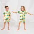 thumbnail image 5 of Clover and Beer Pattern Summer Pajama Set Soft Cotton Short Sleeve Sleepwear 2PCS Pajama Sets Breathable Lounge Set Size 5Y, 5 of 7