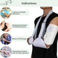 thumbnail image 2 of Komzer Adjustable Humeral Shaft Fracture Brace, Light-weight Humeral Shaft Fracture splint, Sarmiento Brace for Upper Arm (S), 2 of 8