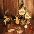 thumbnail image 2 of 100PCS Wooden Ornaments – Mini Wooden Decorations with Hanging Cords, 2 of 8