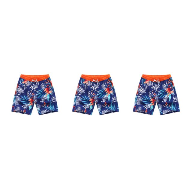 Minnieouse Niños Natación Viajar Impreso Pantalones cortos de playa Niños Surf Fiesta en la piscina Verano Ajustable Troncos Ropa Azul Type1 NO1