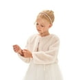 thumbnail image 6 of ZPAQI Girls Faux Furs Dress Coat Princesses Cape Winter Elegant Long Sleeve Cardigan, 6 of 15