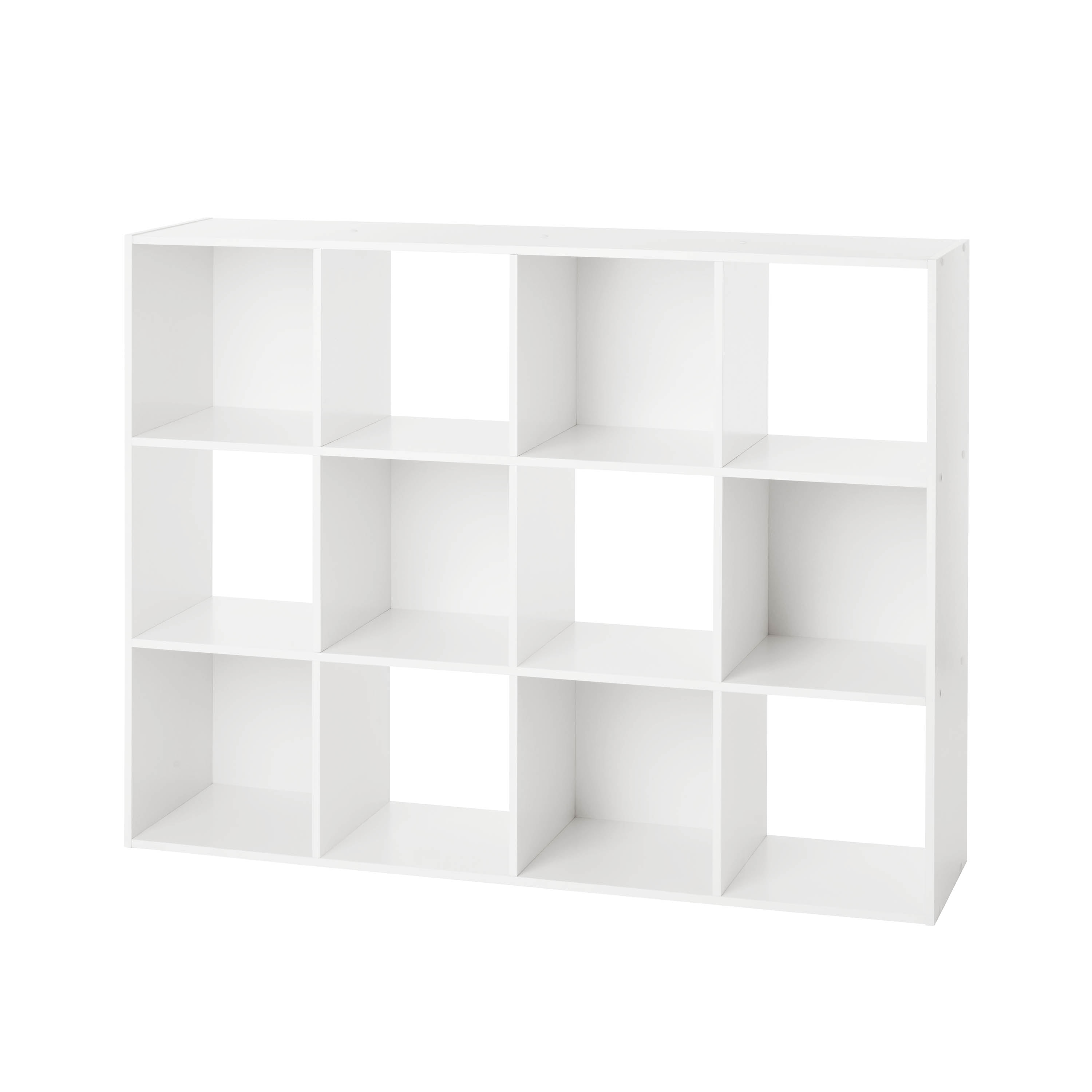 Mainstays 12 Cube Storage Organizer, White