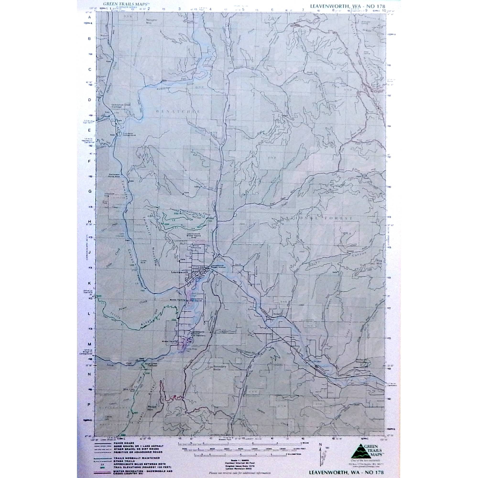 Leavenworth 178 Green Trails Maps 