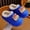 Blue, variant on Kids Girls Plush Slippers Toddler Boys Winter Slippers Boys Plush Slippers Cushioned Sole Girls Warm Lined Slippers Winter House Slippers for Boys Toddler Boys New Year Gifts 4.5-5 Years