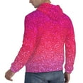 thumbnail image 6 of Sikiie Light Purple Glitter Men's Hoodie, Essentials Hoodie, Sweatshirt, Pullover Hooded Sweatshirt for Men-Medium, 6 of 7
