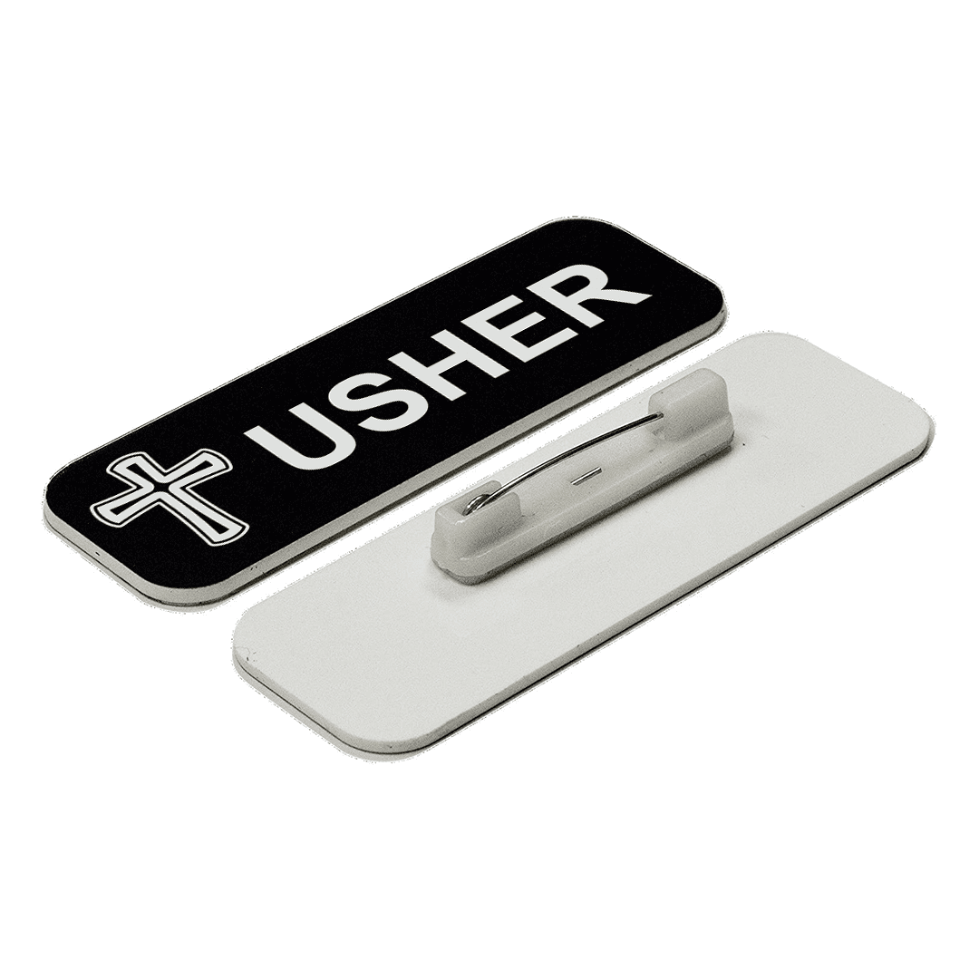 Amazon.co.jp: Jr Usher 1 x 3インチ ネームタグ/バッジ