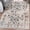 Off-White, variant on Luxe Weavers Beverly Collection Distressed Floral Area Rug 6495 Cream 2x3