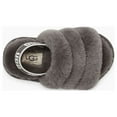 thumbnail image 4 of UGG Toddlers' Fluff Yeah Slide in Charcoal, 10 US, 4 of 5