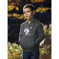 thumbnail image 2 of Cute Husky Cartoon Dog Hoodie Juniors -Image by Shutterstock,  Small, 2 of 4