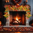 thumbnail image 4 of Simulated Maple Vine 170cm Halloween Thanksgiving Decoration Artificial Autumn Leaves Fall Home Party Decor Plastic Foliage, 4 of 6
