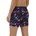 thumbnail image 2 of Mens Extended Length Boxer Briefs - Colorful Guitar Men Underwear Boxer Briefs With Elastic Band, 2 of 5