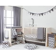 thumbnail image 2 of Bacati - Mix N Match Ikat Chevron/Dots Grey Musical Baby Crib Mobile, 2 of 2