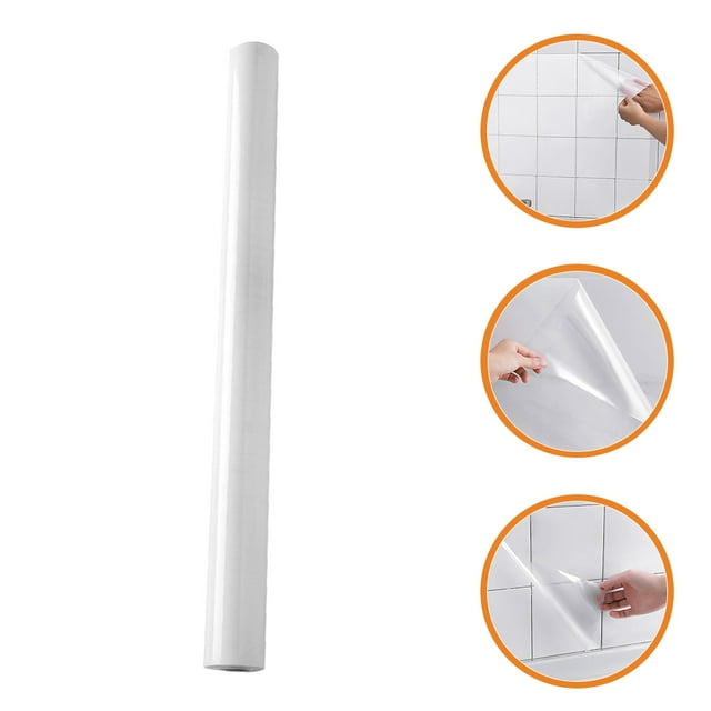 RENACLIPY Kitchen Wall Sheet Transparent Oil Proof Backsplash Protector Sticker Simple Application