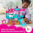 thumbnail image 4 of Fisher-Price Little People Barbie Beach House Toddler Playset with Figures & Accessories, 4 of 8