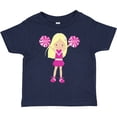 thumbnail image 3 of Inktastic Cheerleaders, Girl With Blonde Hair, Pink Uniform Girls Toddler T-Shirt, 3 of 5
