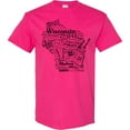 thumbnail image 3 of Inktastic Wisconsin State Word Salad T-Shirt, 3 of 5
