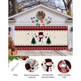 thumbnail image 2 of Garage Door Banner Cover 7 x 8 ft, Christmas Snowman Snowflake Red and Black Buffalo Plaid Christmas Garage Door Decorations Holiday Christmas Backdrop Decor for Winter New Year Xmas Party, 2 of 6