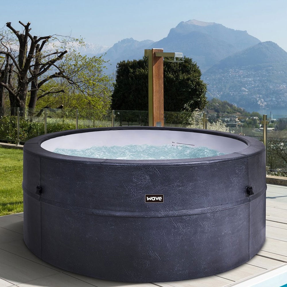 Wave Osaka Round 6 Person Foam Rigid Insulated Energy Saving Hot Tub
