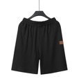 thumbnail image 6 of Men's Sports Casual Shorts Lightweight Quick Dry Solid Pocket Striped Elastic Waist Drawstring Breathable Stretchy Beach Vacation Summer Daily Workout Active Joggers Golf Running, 6 of 7